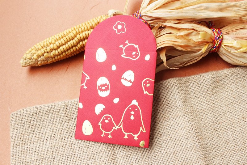 红包袋/金鸡洋溢/小款 -三入 - 红包/春联 - 纸 