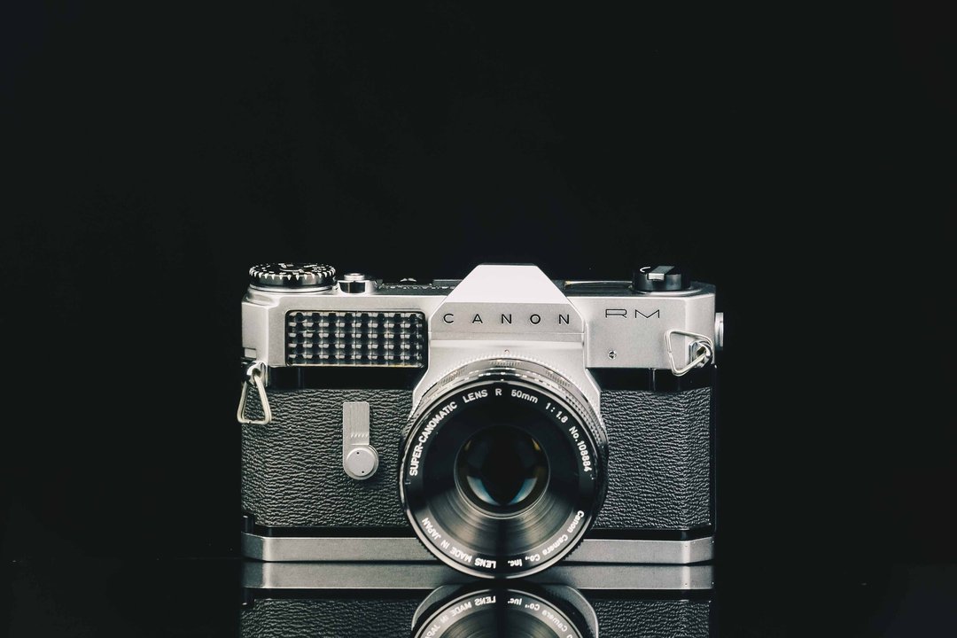 Canon RM+Canon SUPER-MATIC LENS R 50mm F/1.8 #5253 #135底片 - 相机 - 其他金属 黑色