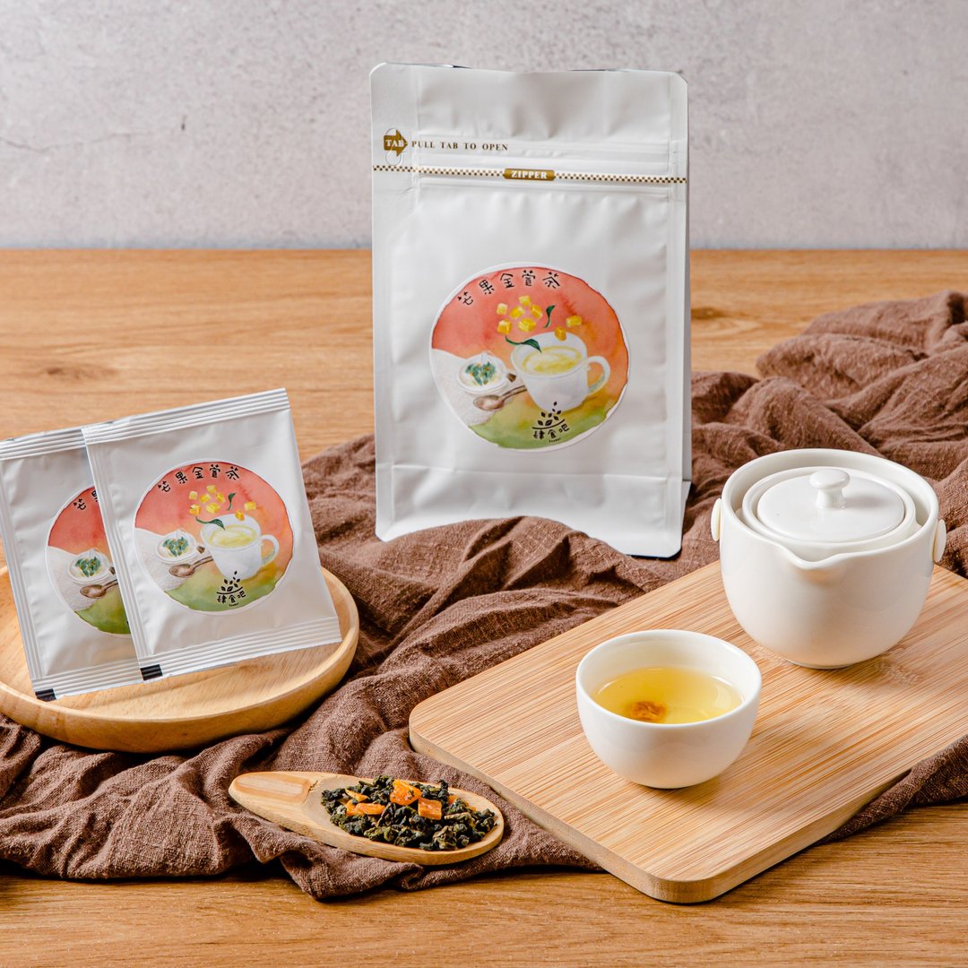 【肆食吧】芒果金萱-一口泡茶包(10入) - 茶 - 塑料 橘色