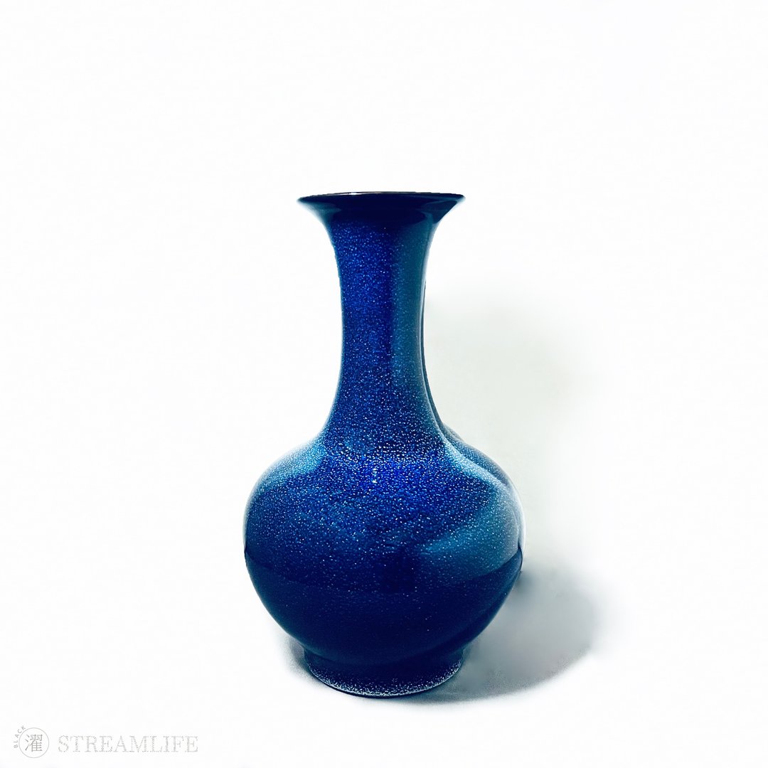 创意新潮 - 青玉高颈花瓶 - 花瓶/陶器 - 瓷 蓝色