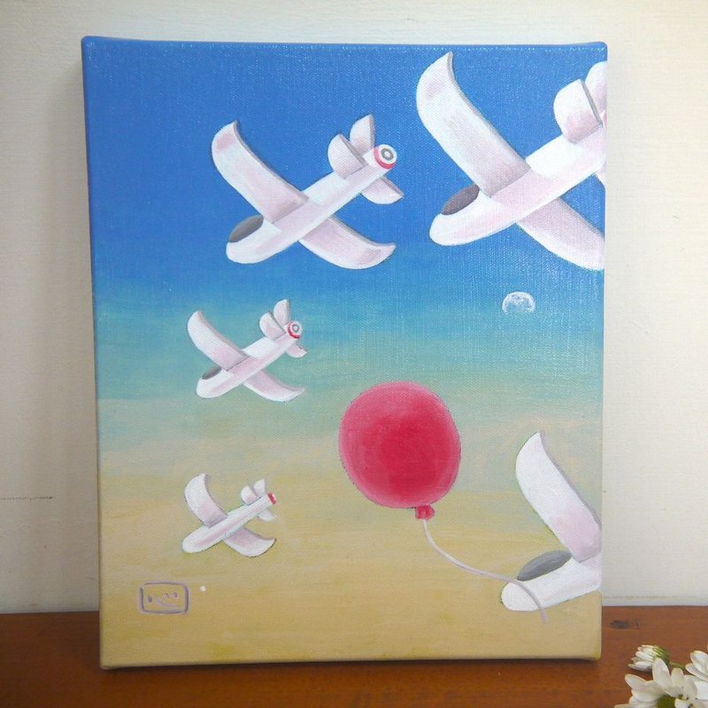 气球的梦/压克力画/原画真迹/装饰画 - 海报/装饰画/版画 - 其他材质 