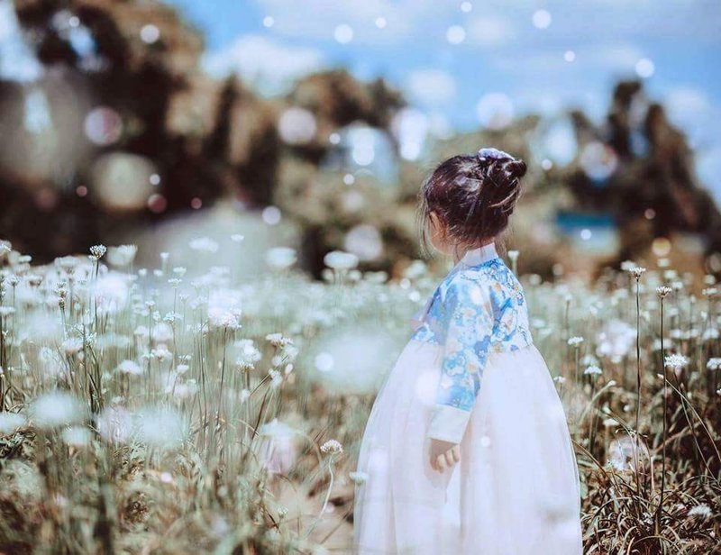 韩服 2件式 粉色裙 儿童版 - 其他 - 棉．麻 粉红色