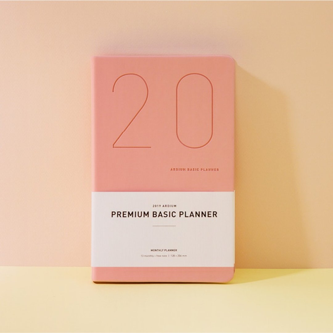 2019 ARDIUM PREMIUM BASIC PLANNER 月计划行事历 - 年历/台历 - 纸 粉红色