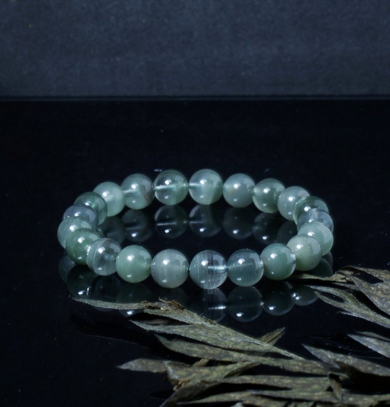 绿幽灵 9.3mm 水晶手链 Green Phantom 9.3mm Crystal Bracelet - 手链/手环 - 水晶 