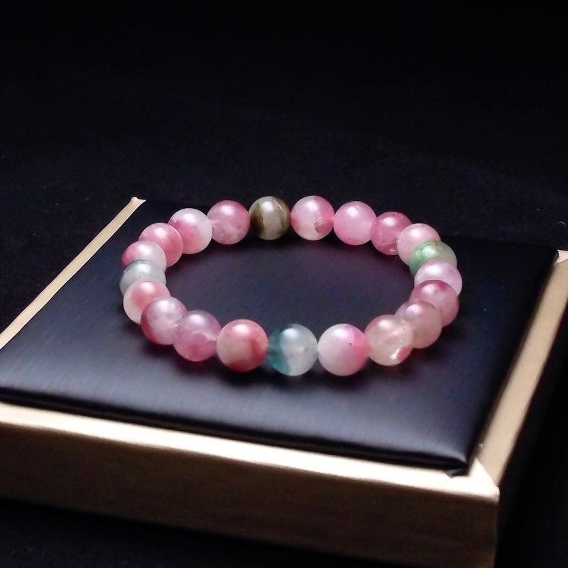 西瓜碧玺手链 8.6mm 温柔陪伴您 QBR-00136 - 手链/手环 - 水晶 