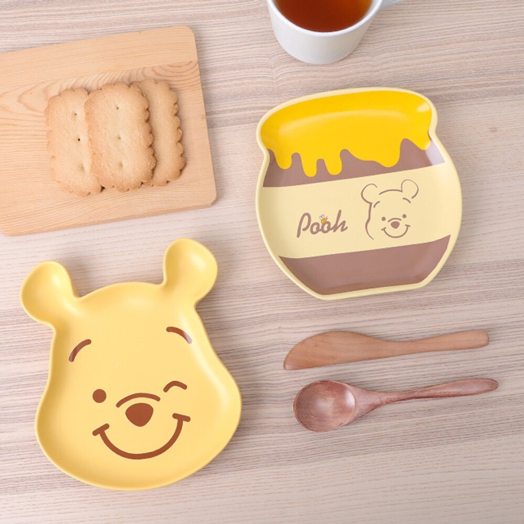 迪士尼小熊维尼陶瓷点心盘-Disney蜂蜜罐造型餐具盘子 - 盘子/餐盘/盘架 - 其他材质 多色
