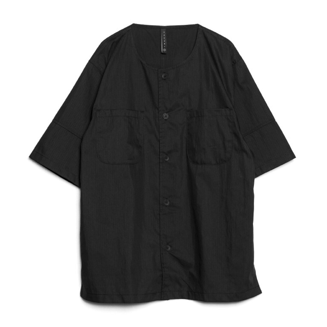Baseball Shirt - 男装衬衫 - 棉 黑色