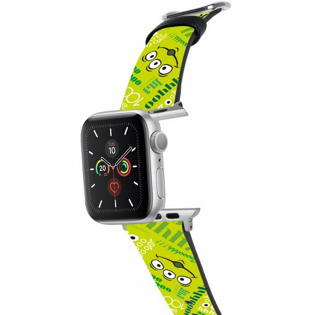 迪士尼100周年三眼仔十字压纹牛皮Apple Watch真皮皮革表带 5540 - 表带 - 真皮 
