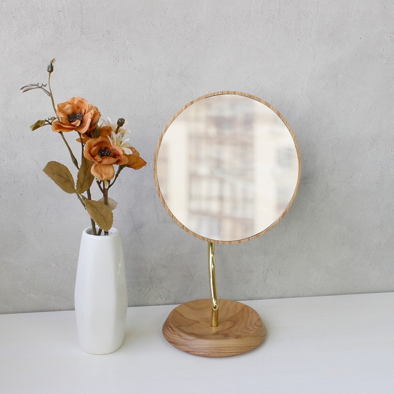 多角度倍率镜子  MULTI ANGLE WOOD MIRROR - 彩妆刷具/镜子/梳子 - 木头 