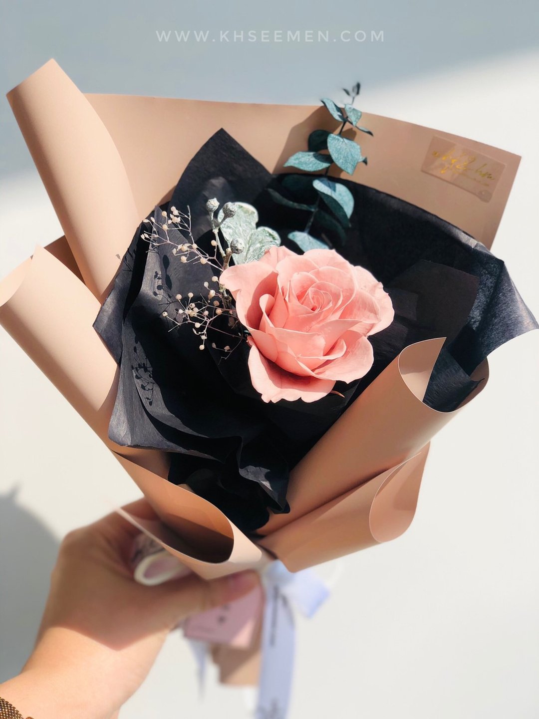wbfxhm / Je t'aime 洁维瑞灰质裸不凋小花束四款S - 干燥花/捧花 - 植物．花 多色