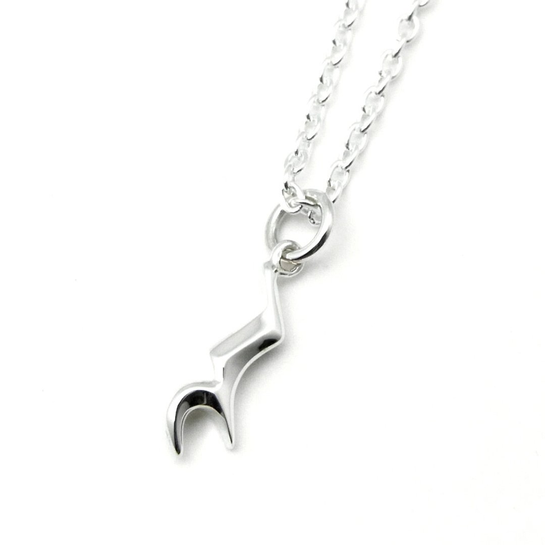 Quater note Necklace - 项链 - 纯银 