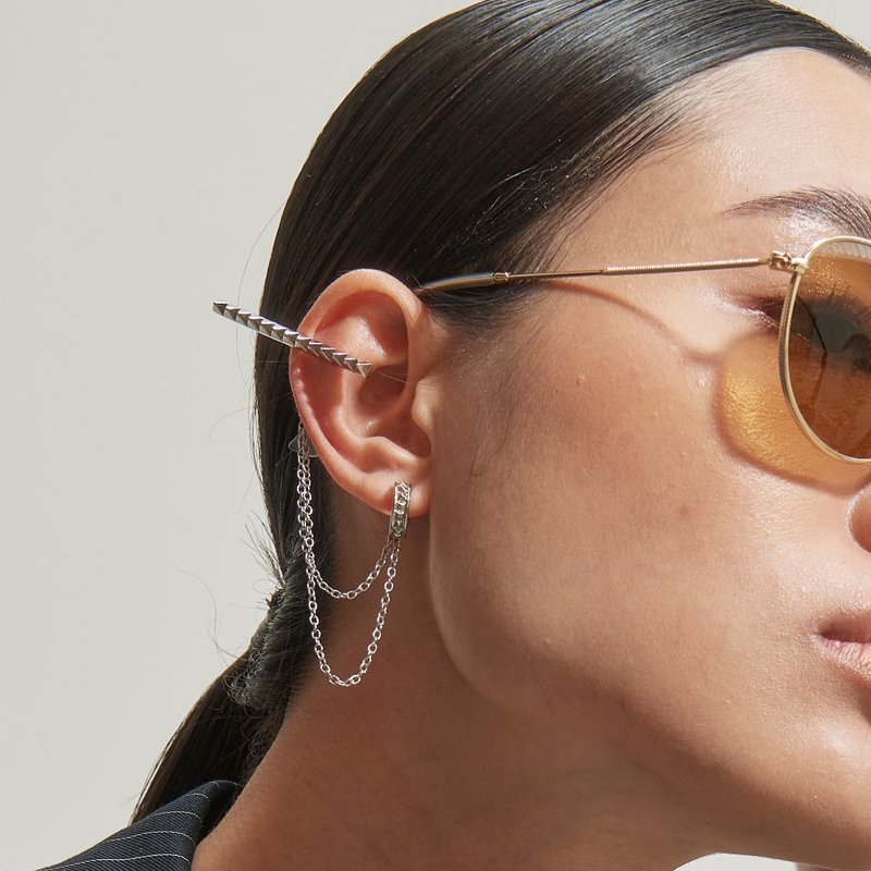 Makilphon : Ear cuff - 耳环/耳夹 - 纯银 银色