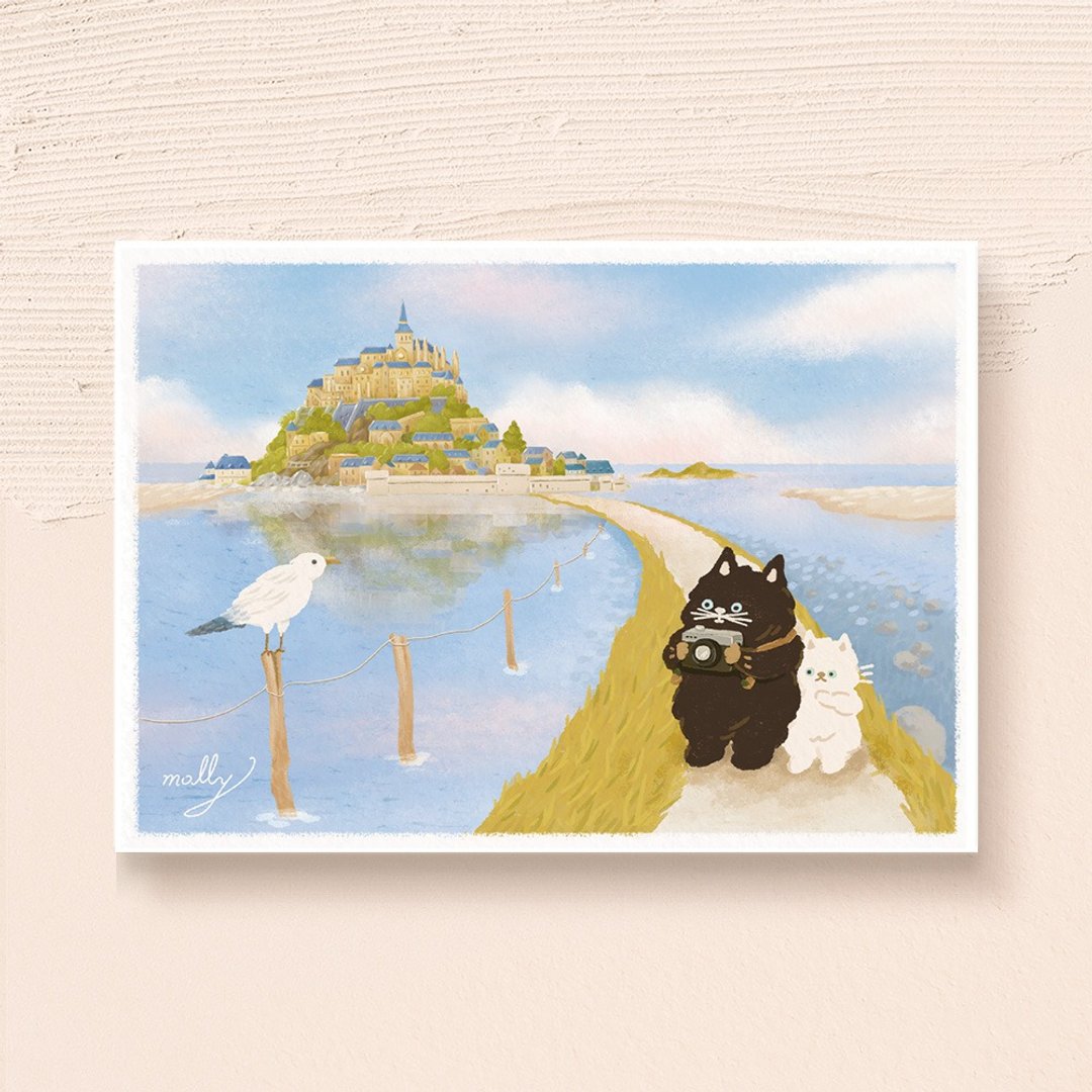 postcard-法国圣米歇尔山・新版 - 卡片/明信片 - 纸 