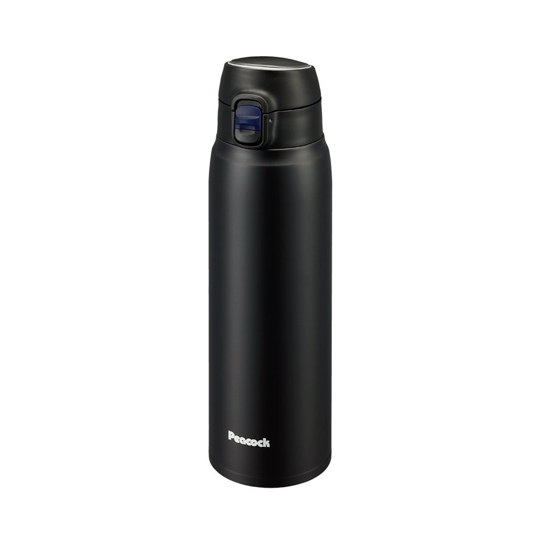 【孔雀 Peacock】700ML 保冷杯/保温杯 锁扣式弹盖直饮 - 夕雾黑 - 保温瓶/保温杯 - 不锈钢 黑色