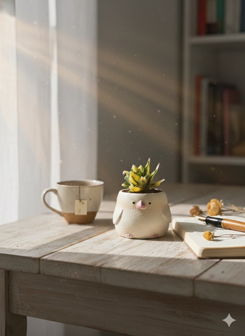 手作龙舌兰仿真黏土植栽 - 植栽/盆栽 - 粘土 绿色