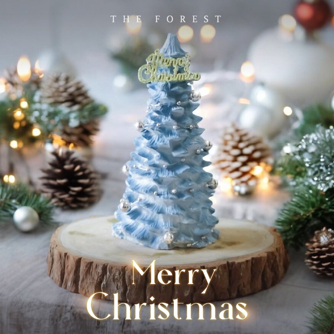 Happy Christmas 北欧极光圣诞树扩香(赠送5ml香氛油) - 香薰/精油/线香 - 其他材质 蓝色