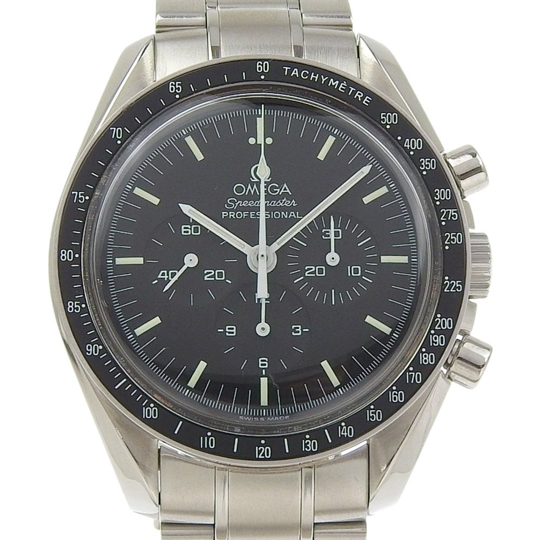 【日本直送】欧米茄 OMEGA Speedmaster 腕表 Professional 3570.50 不锈钢 手动上链 计时码表 黑面盘 男款【二手】 - 女表 - 不锈钢 黑色