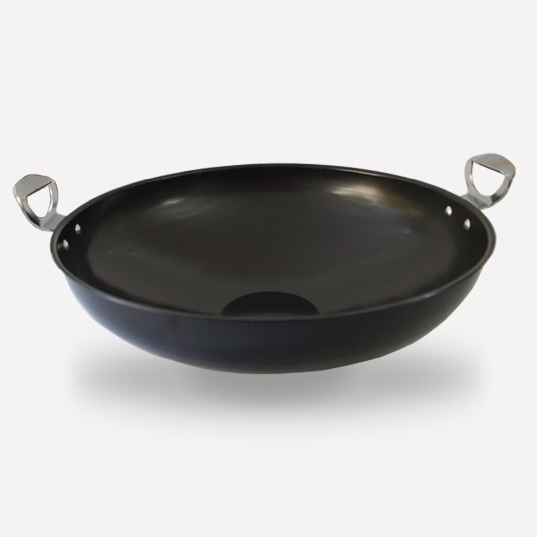 【微瑕商品】日本制 中华铁炒锅39cm - 锅具/烤盘 - 其他金属 