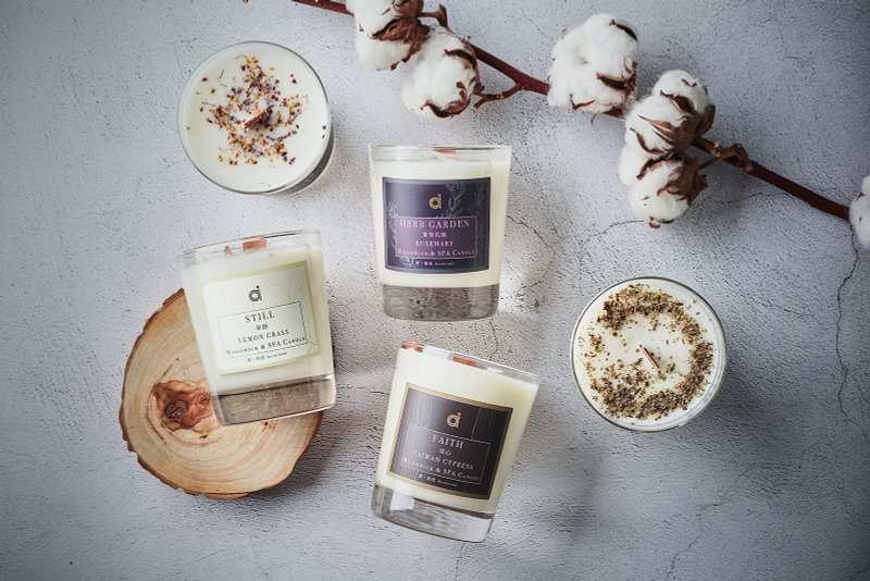 草本木质调性 香氛乳液蜡烛 室内芳香 居家摆饰 中性 生日礼物 - 身体护肤/按摩油 - 植物．花 绿色