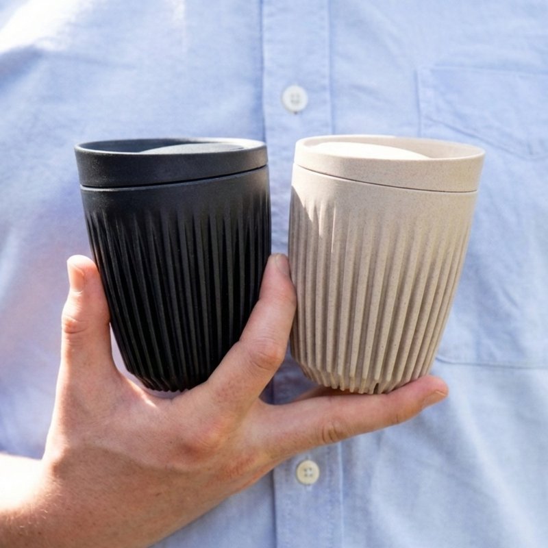 【Huskee】澳洲 HuskeeCup 豆壳环保对杯 8oz/12oz/16oz (双人组) - 咖啡杯/马克杯 - 塑料 多色