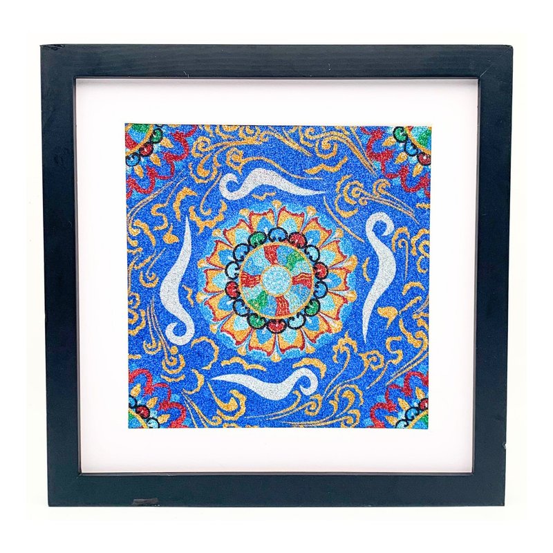 敦煌飞天沙画中国风客厅挂画diy乔迁礼物手工材料包非遗文化体验 - 海报/装饰画/版画 - 纸 多色