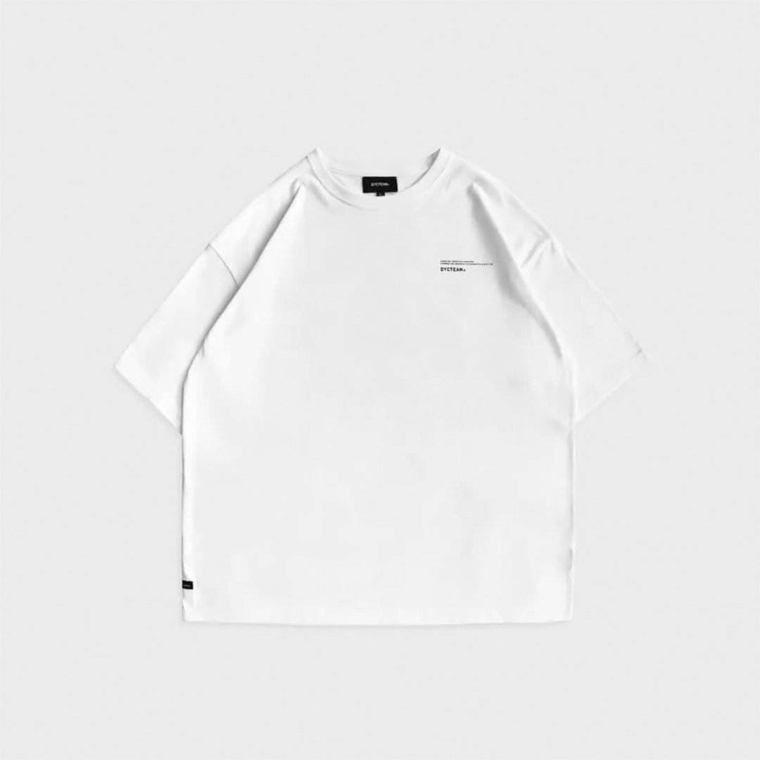DYCTEAM - DL落肩标语TEE (white) - 男装上衣/T 恤 - 棉 白色