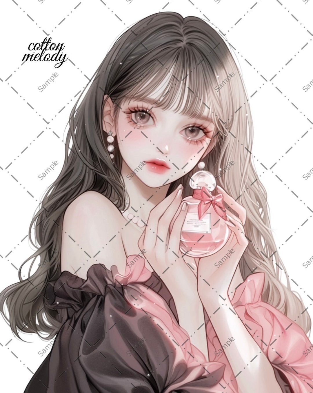 original sticker no.751 人物贴纸 原创贴纸 女孩贴纸 原创人物贴纸 - 贴纸 - 纸 