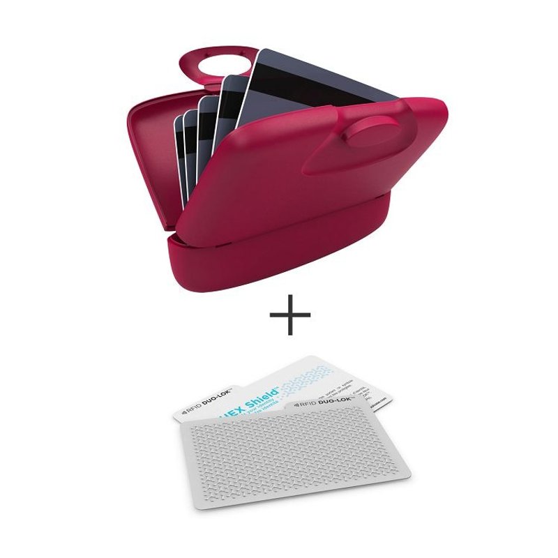 加拿大 Capsul + Duo-Lok RFID 防盗录卡(2张) - 紫 - 名片夹/名片盒 - 塑料 