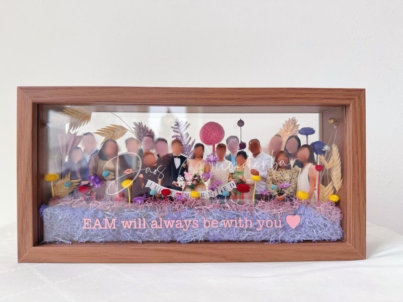 【香港花艺店】定制相片花架(L) - 干燥花/捧花 - 植物．花 多色