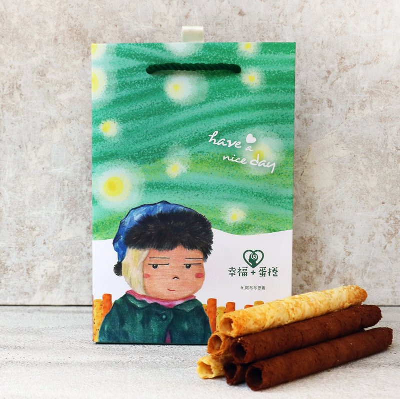 星空- 心路×阿布布思义联名礼盒(长蛋卷) - 零食/点心 - 新鲜食材 绿色
