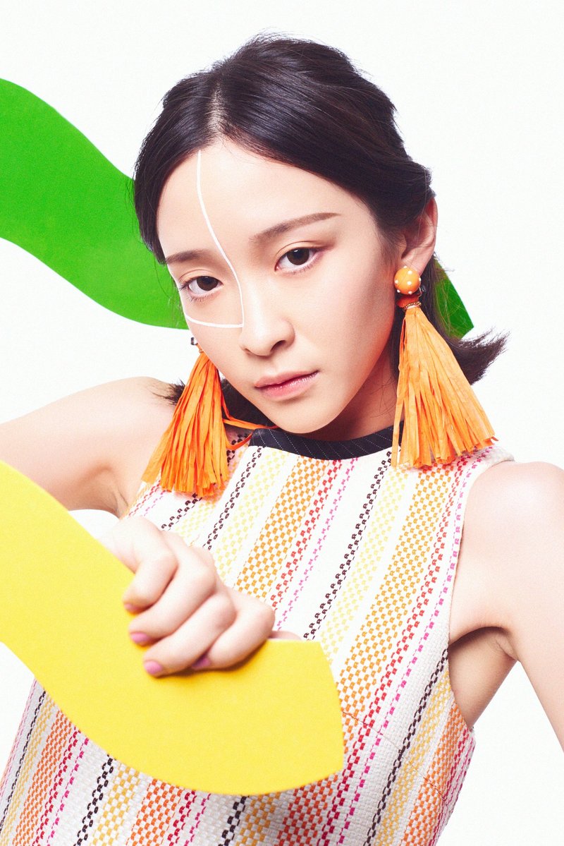 孟菲斯的魔幻草原/澄橘(耳夹式耳环) - 耳环/耳夹 - 其他材质 橘色