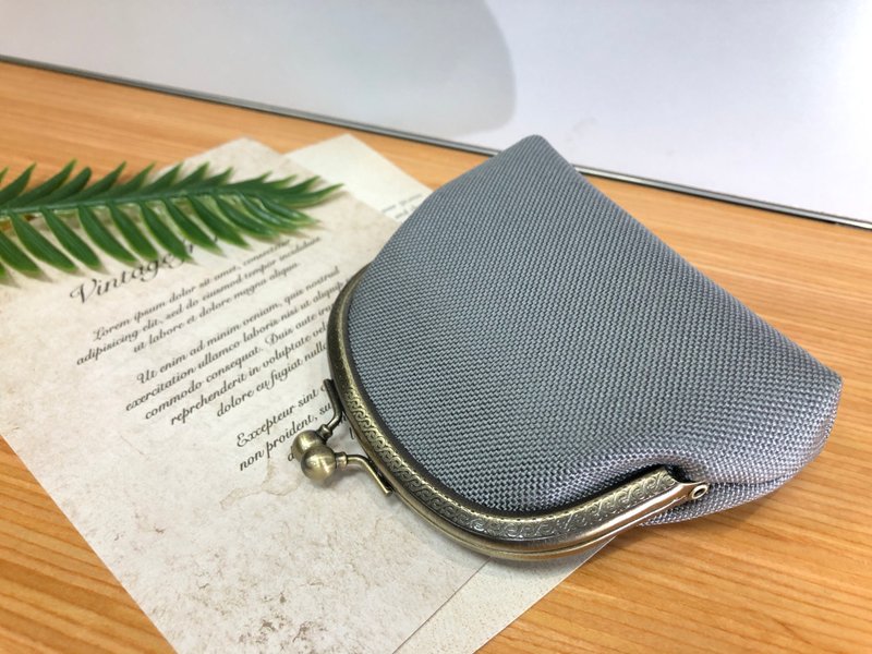 【心实袋】Drema口金包/零钱包-漫步灰 - 零钱包 - 尼龙 灰色