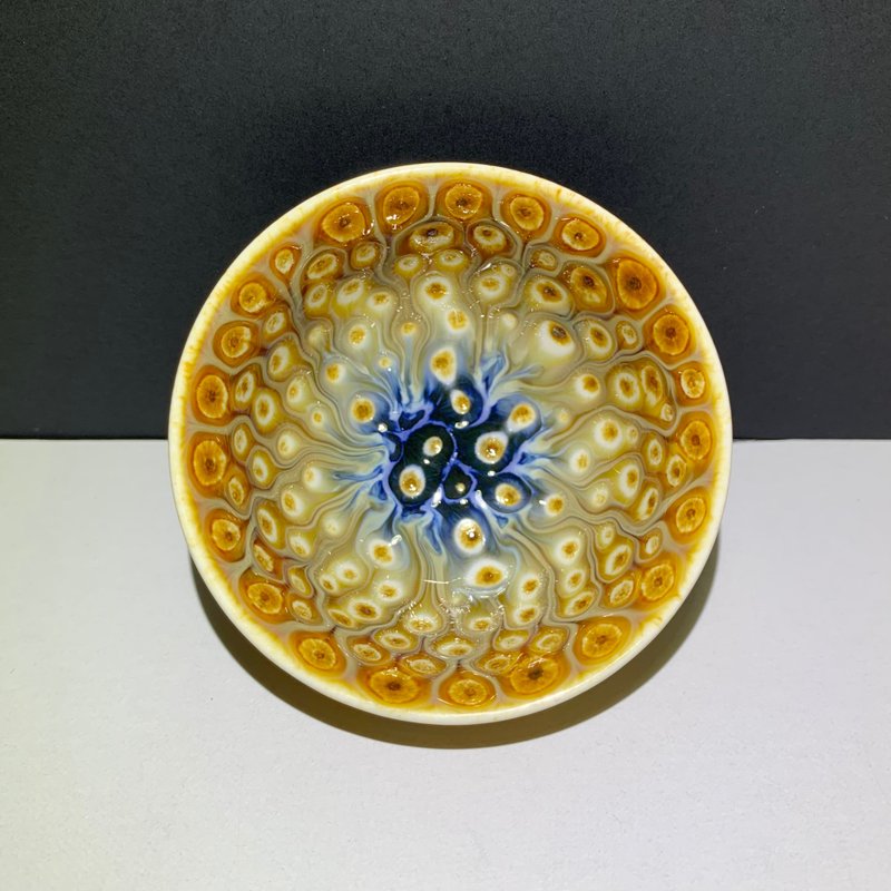 孔雀开屏功夫杯 60ml 邱毓宁 莺歌烧 A9-06 - 茶具/茶杯 - 瓷 多色