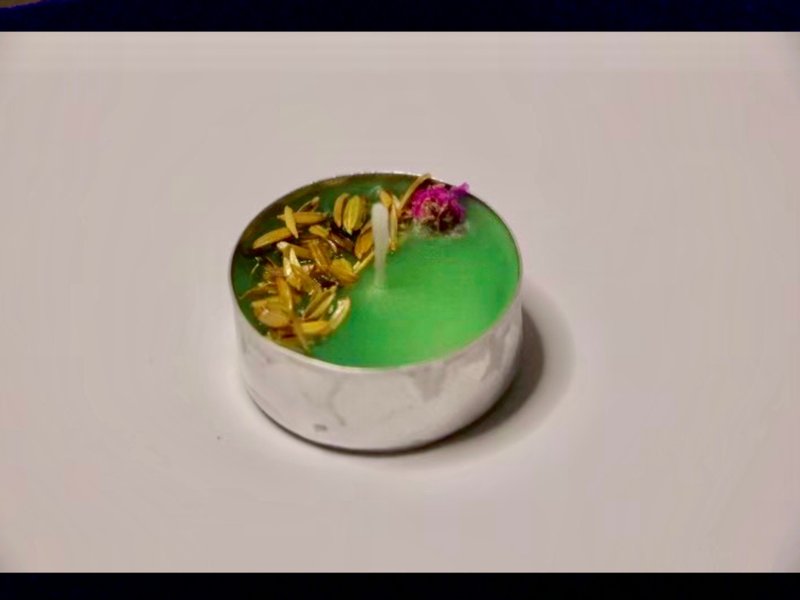 【精灵领养计划】精灵00006 许愿茶灯蜡烛 | Ms.Beasty 怪物小姐 - 蜡烛/烛台 - 蜡 绿色