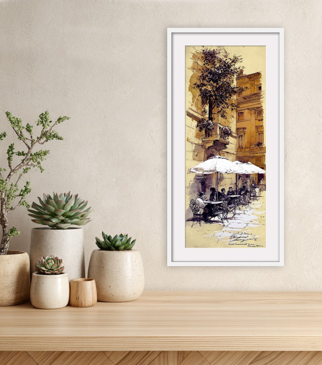 水彩画-附画框 | 入厝礼| 挂画| 民宿布置|  室内设计| 海报 - 海报/装饰画/版画 - 木头 多色