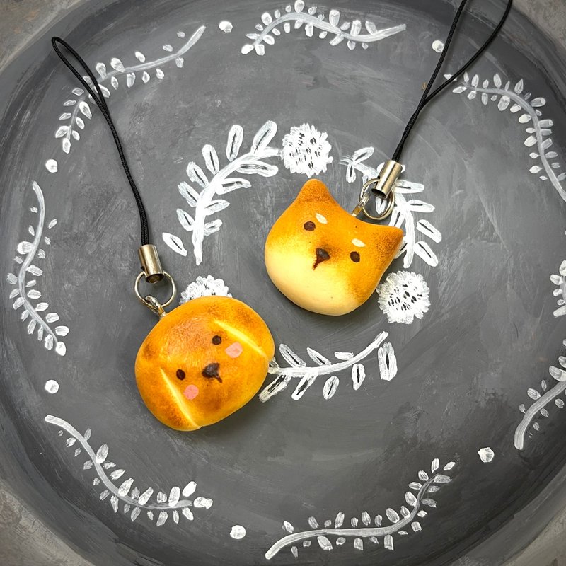 烤面包系列_汪汪_吊饰_小尺寸卖场 - 吊饰 - 粘土 咖啡色