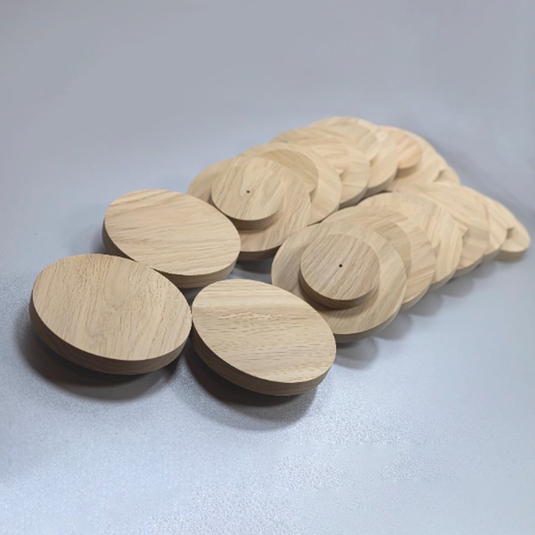 O-shaped cupboard handles drawer Round pull handle cabinet door pulls handles - 其他家具 - 木头 白色
