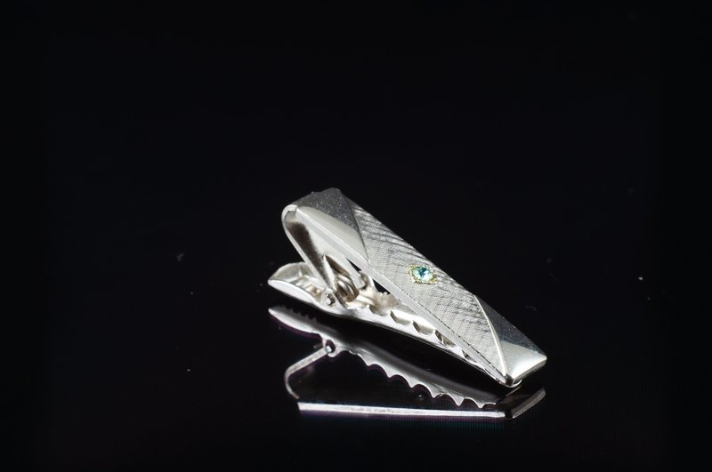 【C'est Cufflinks】SARAH COV美制古着短领带夹 - 袖扣 - 其他金属 银色