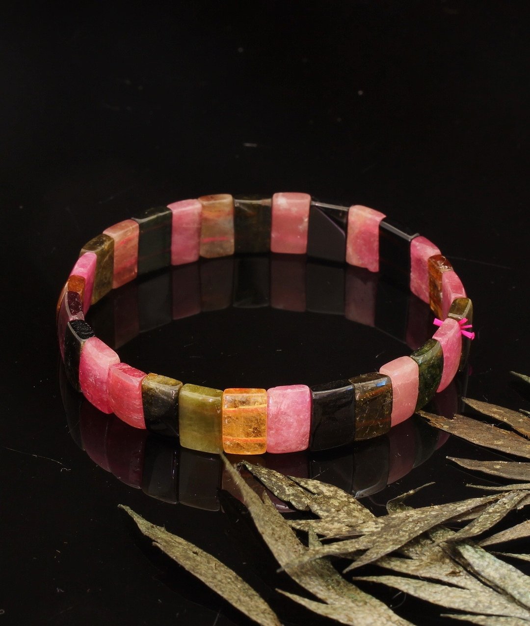 碧玺水晶手镯 10.5 x 3.8mm ( Tourmaline Crystal Bangle ) - 手链/手环 - 水晶 