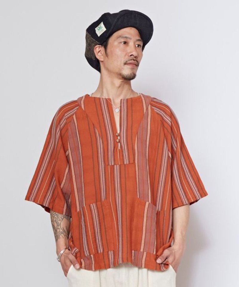 【热门预购】南印度香料之路慵懒自在库尔塔上衣(3色)IMC-5203 - 男装上衣/T 恤 - 棉．麻 多色