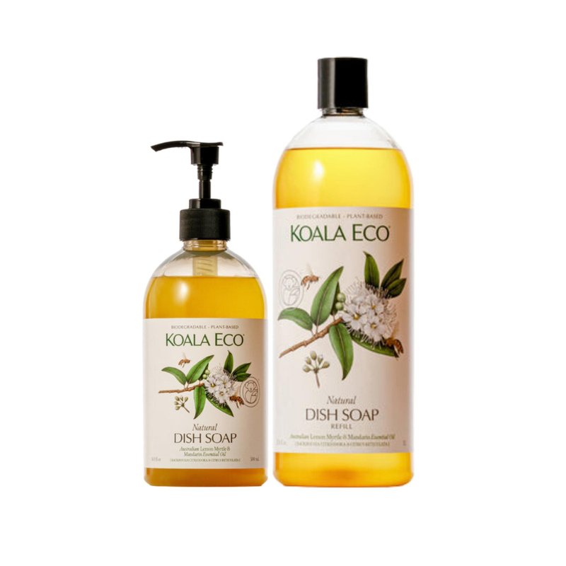 【光泽洗碗精】实惠组-澳洲科菈KOALA ECO - 碗盘清洁 - 浓缩/萃取物 橘色