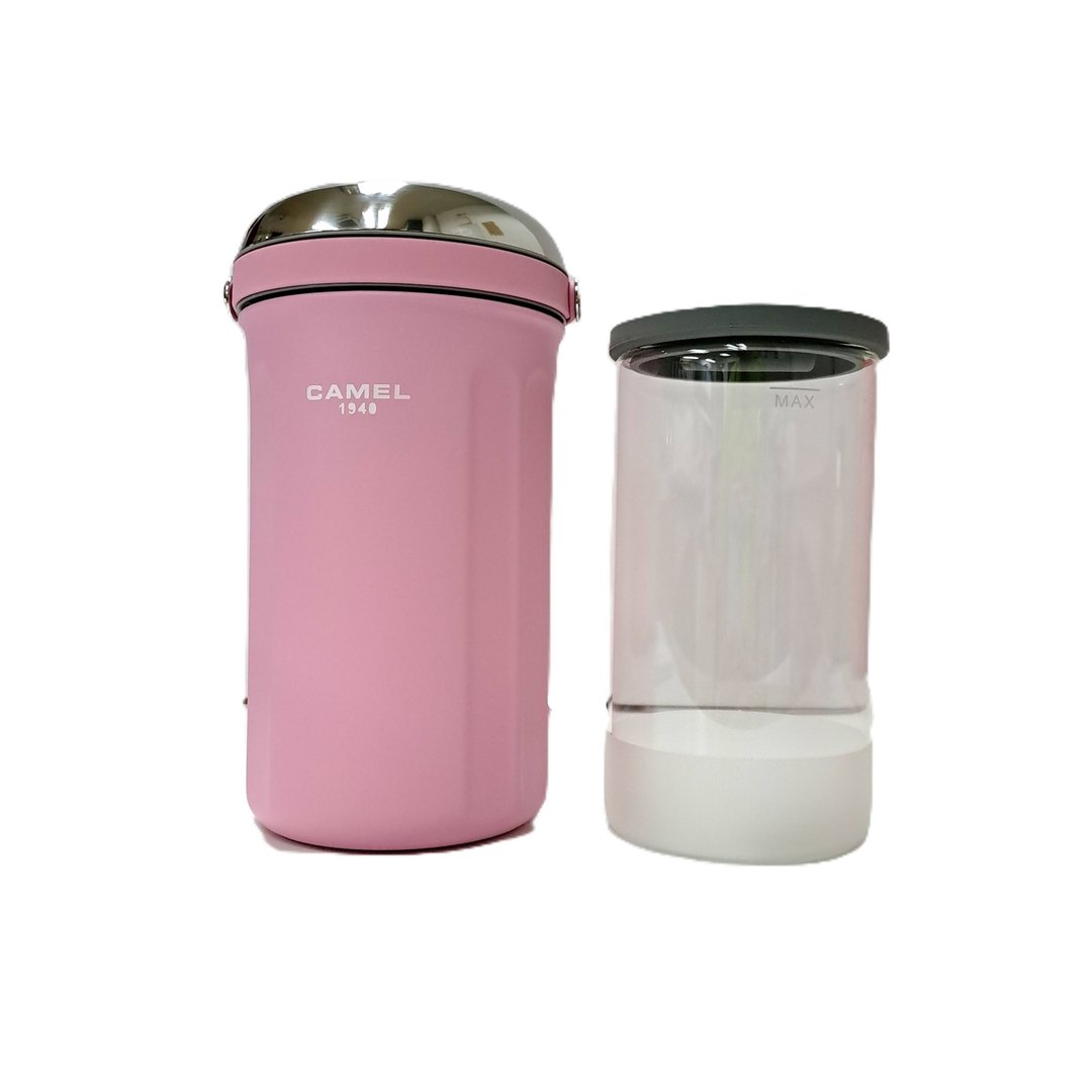 1.0 公升不锈钢保温饭壶附 0.7L 玻璃容器 - 鲜粉红色 Tiffin 100 PK - 保温瓶/保温杯 - 其他材质 粉红色