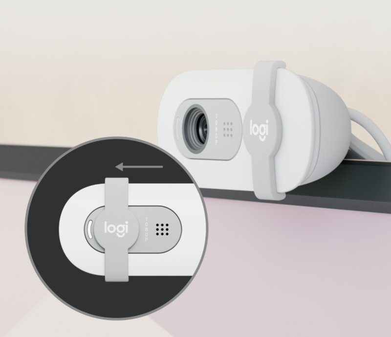 罗技 Brio 100 网络摄影机(黑/白/粉) - 相机 - 塑料 