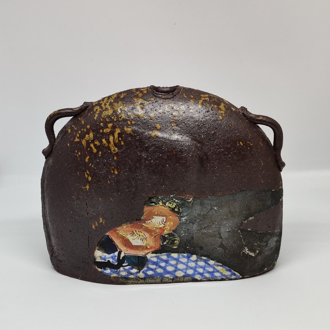 Japanese Studio Pottery No.004 - 花瓶/陶器 - 陶 咖啡色