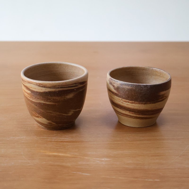 耳朵饼干 手工陶茶杯 - 茶具/茶杯 - 陶 咖啡色