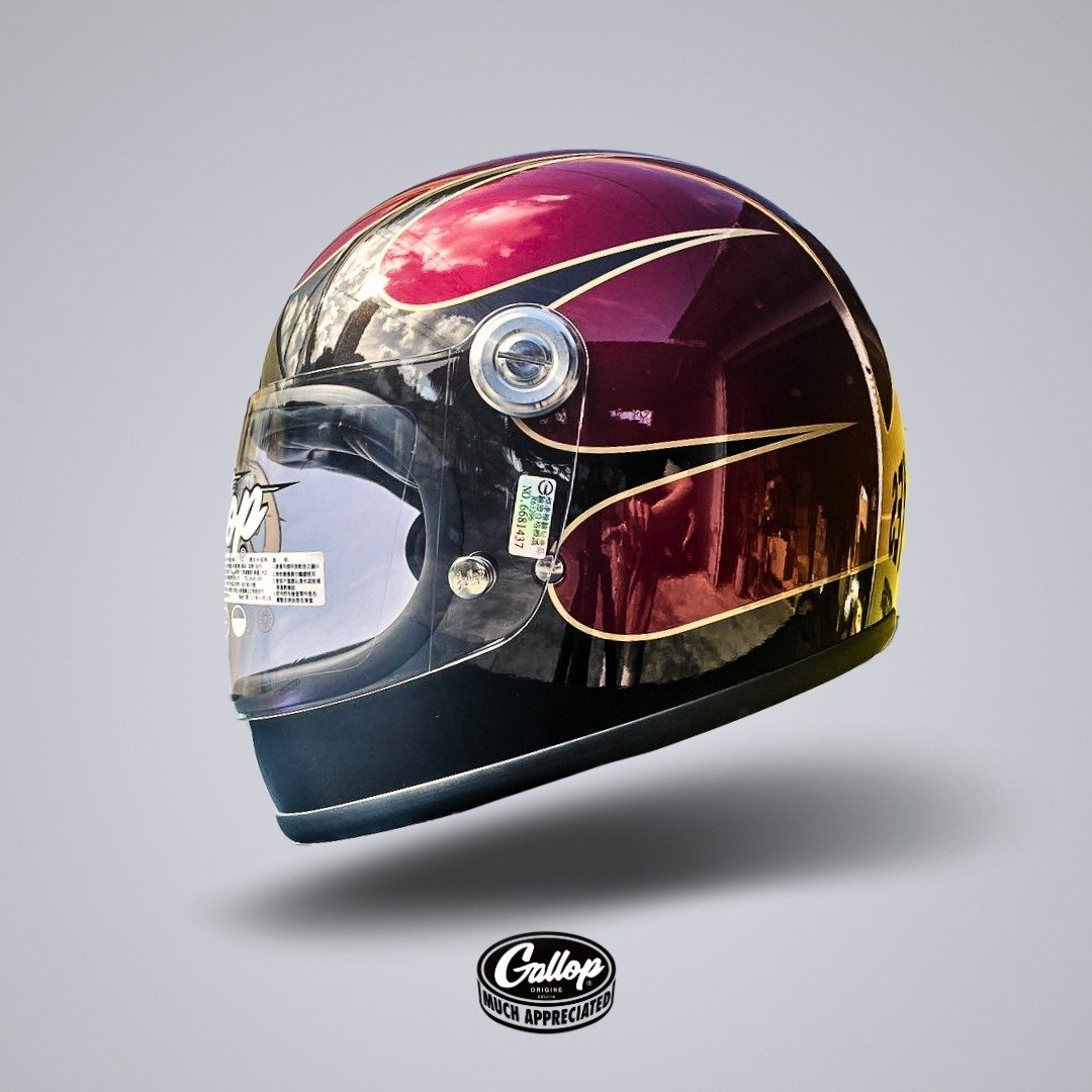 GALLOP TRACK SAFETY HELMET 1932 乐高帽 银红 - 安全帽 - 其他材质 
