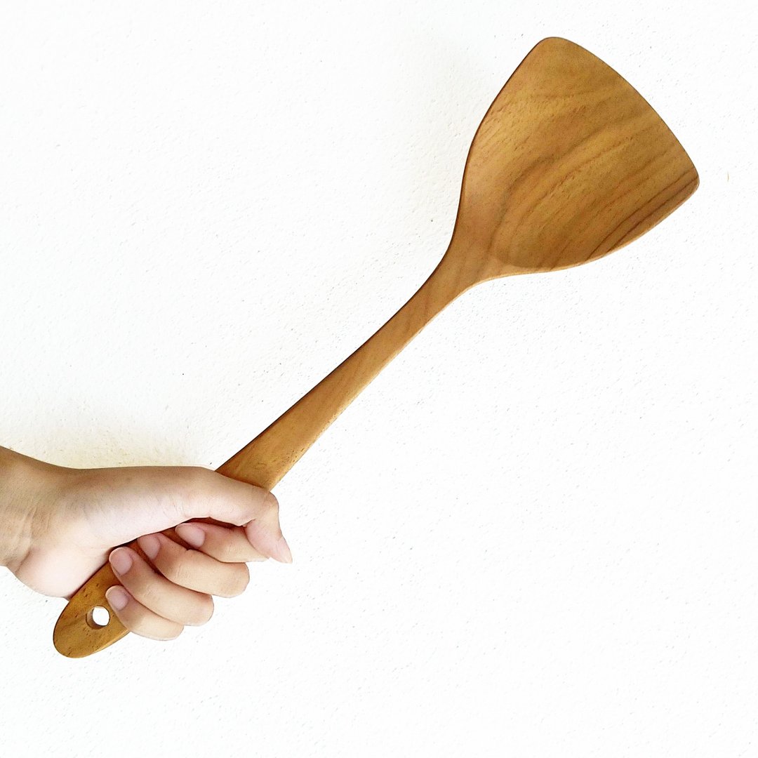 KOUPREY Teak Wooden Spatula - 厨房用具 - 木头 