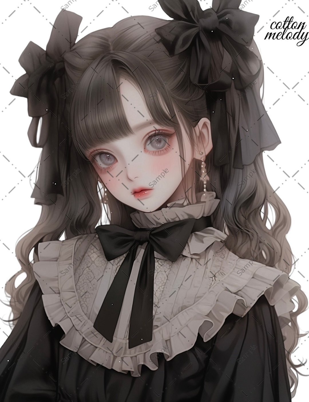 original sticker no.513 人物贴纸 原创贴纸 人物贴纸 女孩贴纸 原创人物贴纸 - 贴纸 - 纸 