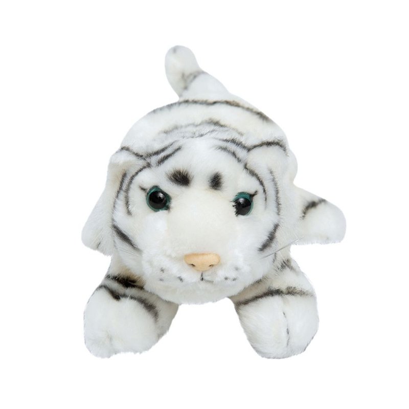 六福村x六福庄 趴姿白老虎6寸 官方直营 动物明星系列 - 玩偶/公仔 - 其他材质 