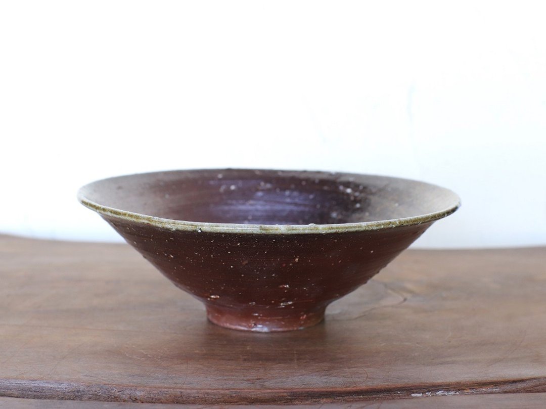 备前烧陶轮(18cm) hc3-011 - 盘子/餐盘/盘架 - 陶 咖啡色